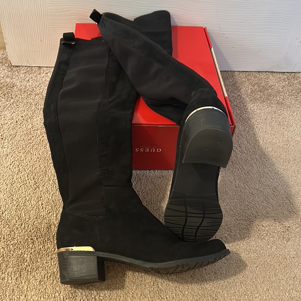 Guess Factory Suede Weslie Over The Knee Boots Size 8